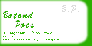 botond pocs business card